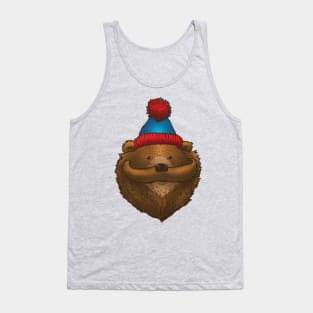 The Mustache Bear Tank Top